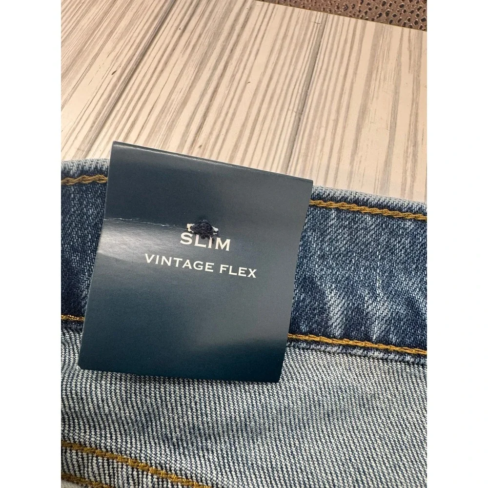 J Crew Mens Slim Vintage Flex Jeans Medium Wash Size 36x30‎